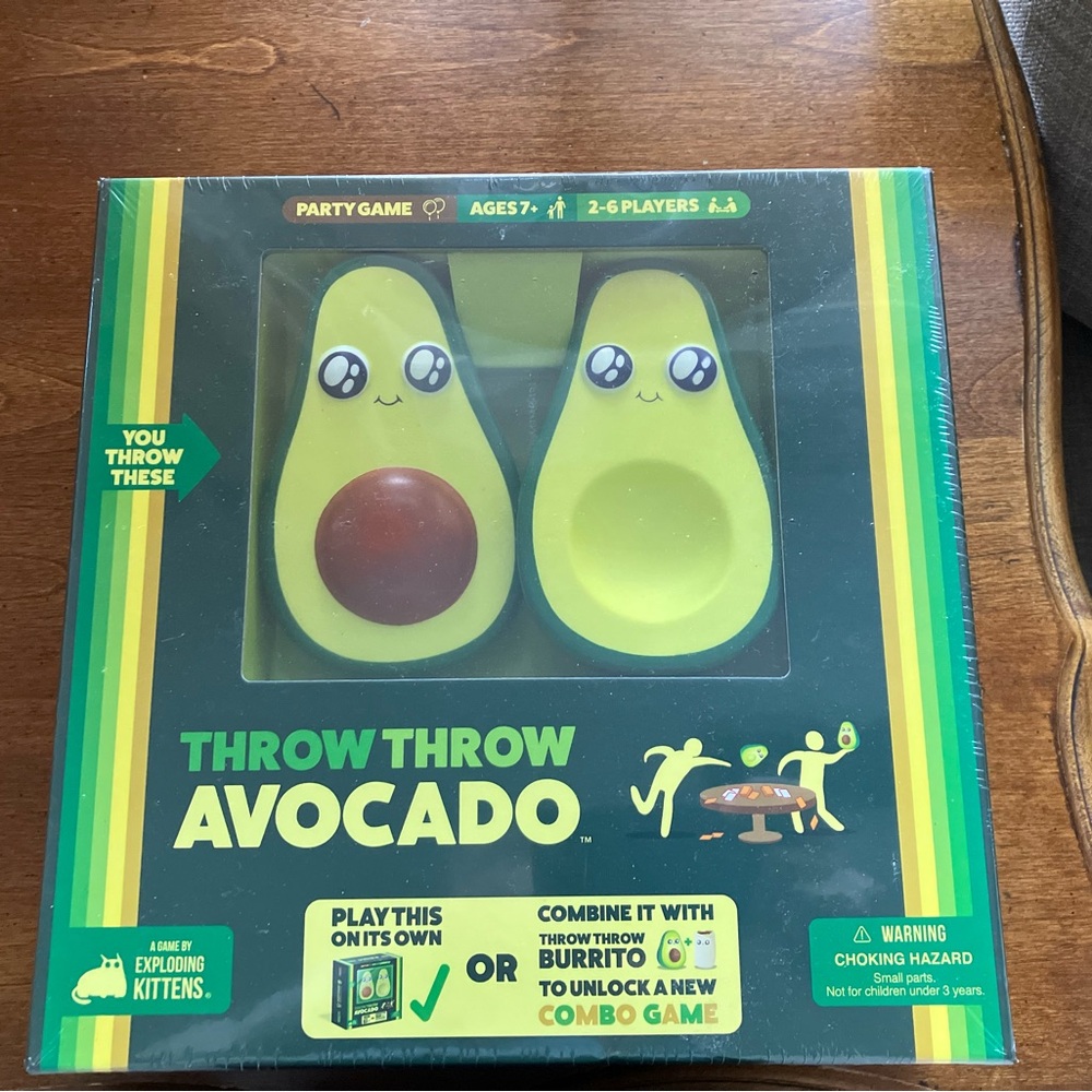 NEW Exploding Kittens Throw Throw Avocado Card Game